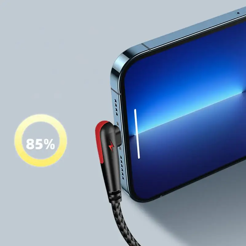 120W USB To Type-C Cable 90 Degree Elbow Mobile Phone Fast Charging For Huawei Mate 60 50 40 30 Samsung Charger Data Wire