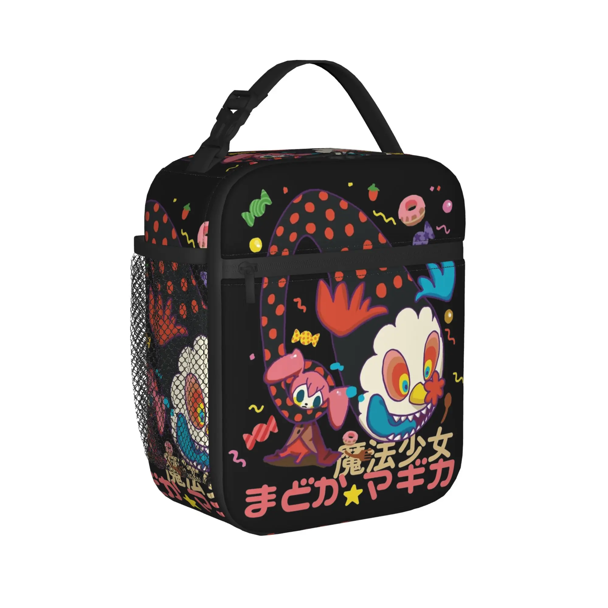 Puella Magi Madoka Magica Anime Thermal Insulated Lunch Bag Charlotte Desert Witch Portable Bento Box Cooler Thermal Food Box