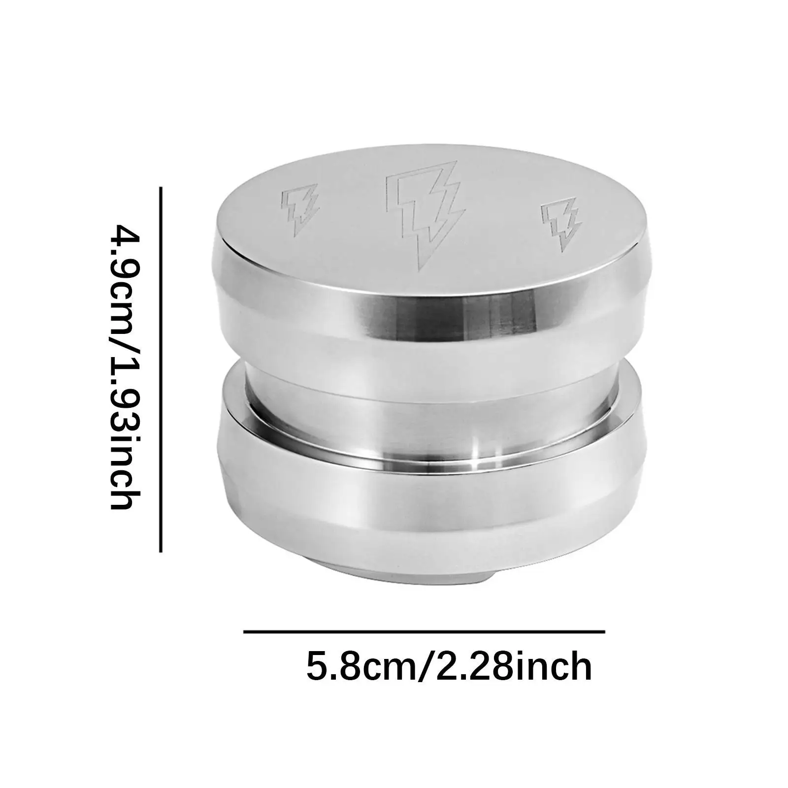 Coffee Distributor Hand Tamper 58mm Coffee Gravity Powder Dispenser Coffee Powder Tool Espresso Hand Tamper for Coffee Shop Bar