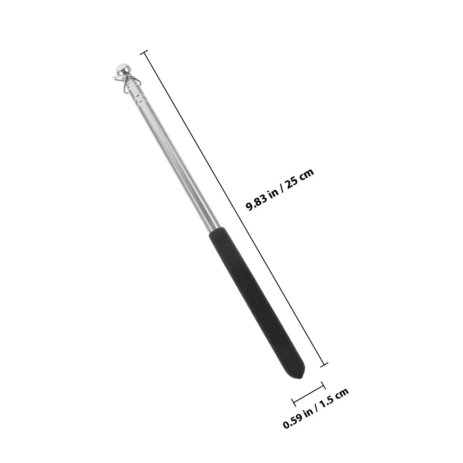 Professional Retractable Stainless Steel Flagpole for Tour Guides Telescopic Ribbon Pole Portable Dance Ribbon Rod Outdoor