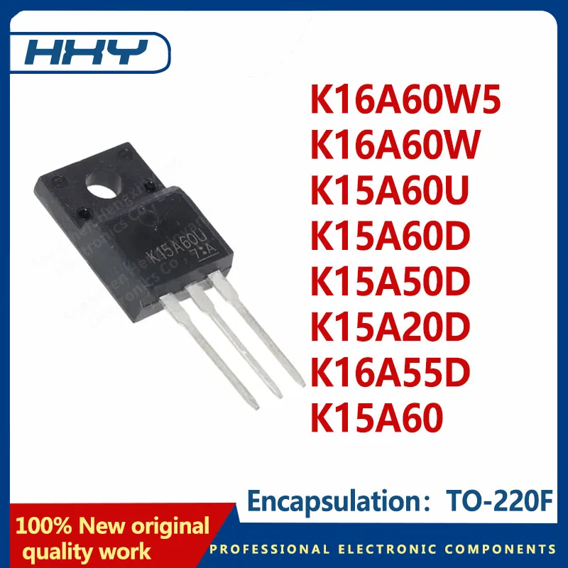 5PCS package TO-220F FET K16A60W5 K16A60W K15A60U K15A60D K15A50D K15A20D K16A55D K15A60