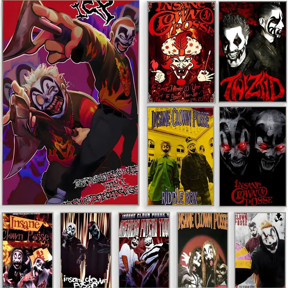 rap group Insane Clown Posse Poster Classic Wall Art  Home Decor  Peel and Stick Unframed
