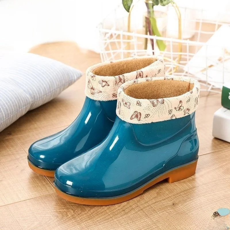 

Модные женские сапоги до середины икры, водонепроницаемые, нескользящие, мягкие, для работы в саду и на даче