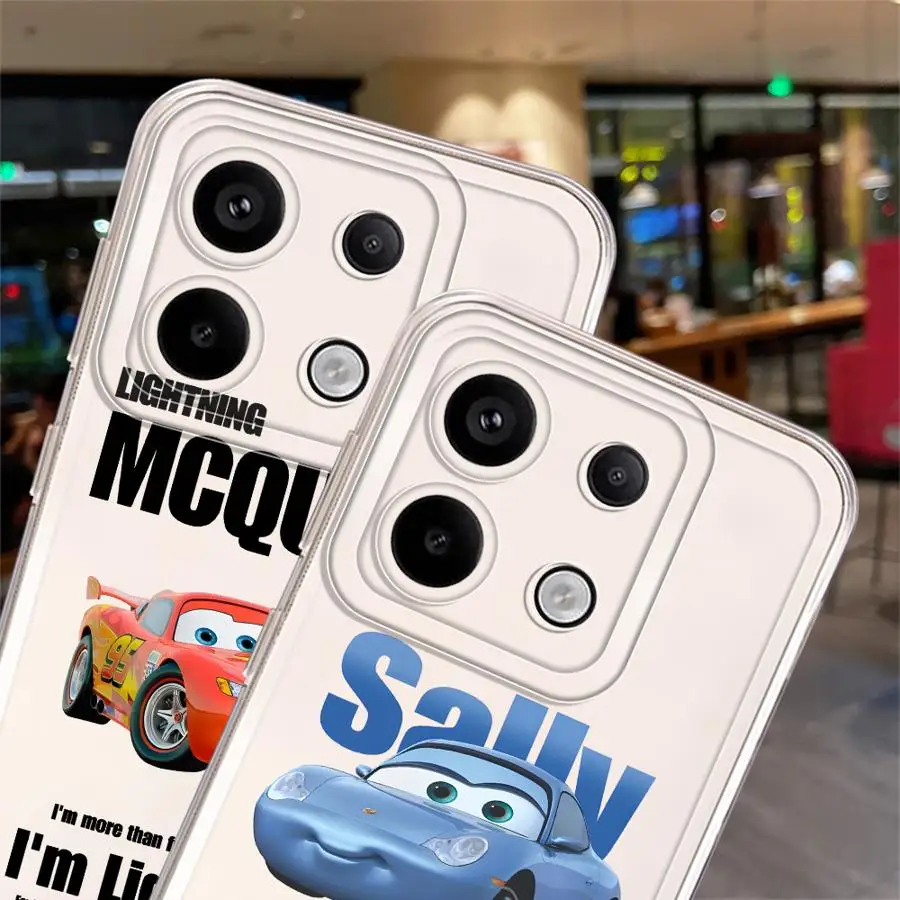 Sally relâmpago mcqueen caso para xiaomi redmi nota 9S 10lite 9 10 11 pro 10s 11s 12s 12 13 14 pro plus capa de telefone macio