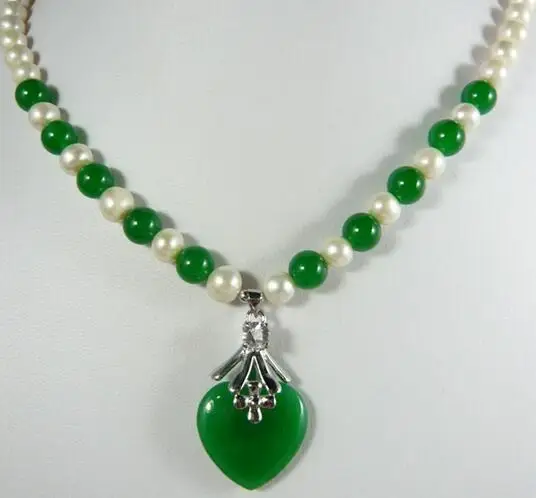 

2 styles!wholesale/retail 8mm light green jade necklace crystal plated jade pendant