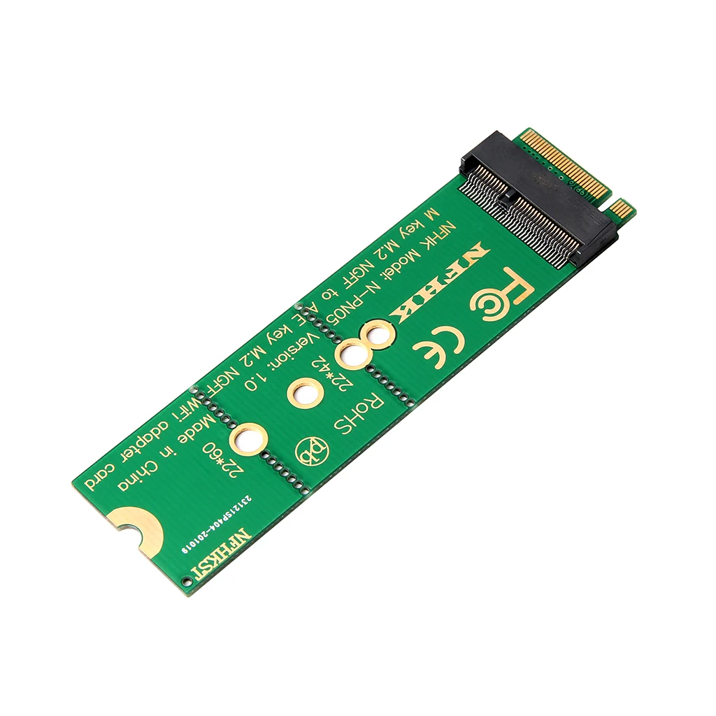 M.2 M key to A + E Key NGFF slot WIFI Wireless Network Card M2 NGFF PCI express to E key slot Adapter