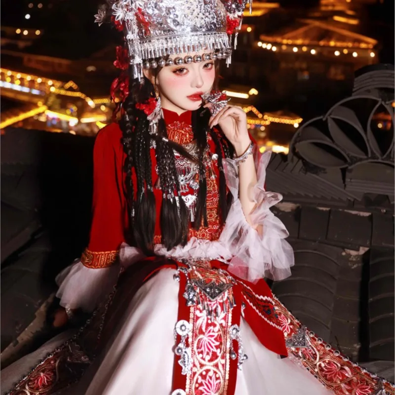 Nueva fotografía de viaje, trajes de fotografía exótica, conjuntos de disfraces étnicos y fotografía de ropa