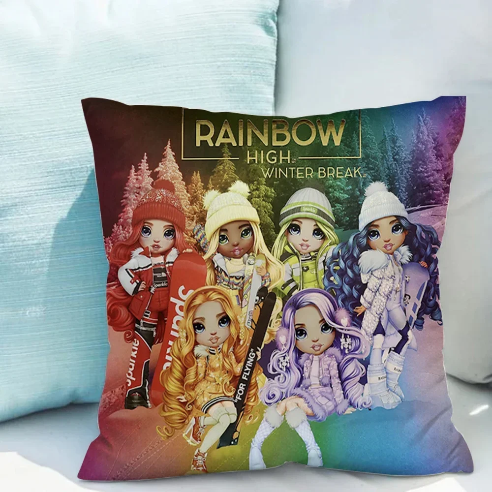 

R-rainbow высокие наволочки для кровати, наволочка, наволочка 40*40, декоративные наволочки 40x4 0, Короткие Плюшевые наволочки для дивана