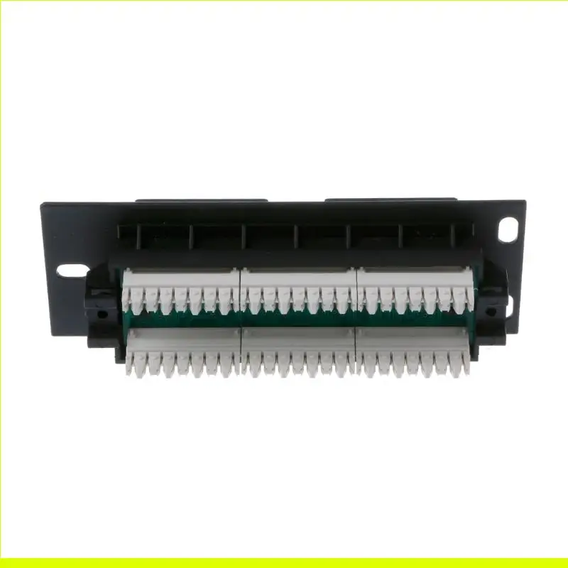 SZSU Ethernet Patch Panel CAT5e 6 Port RJ45 Wall & Rack Mount Keystone Module