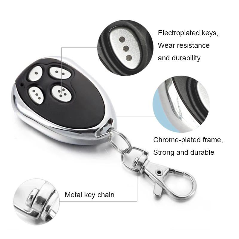 433MHz Remote Control Universal Garage Remote 4 Buttons For Alutech At-4 Ar-1-500 An-motors At-4 Asg1000 At4 At 4 Gate Command