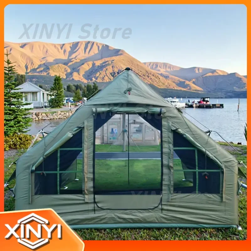 Waterproof Inflatable Air Tent for Winter Camping for 1-2 Person Glamping Tent Outdoor Canopy Shelter Overnight Tent for