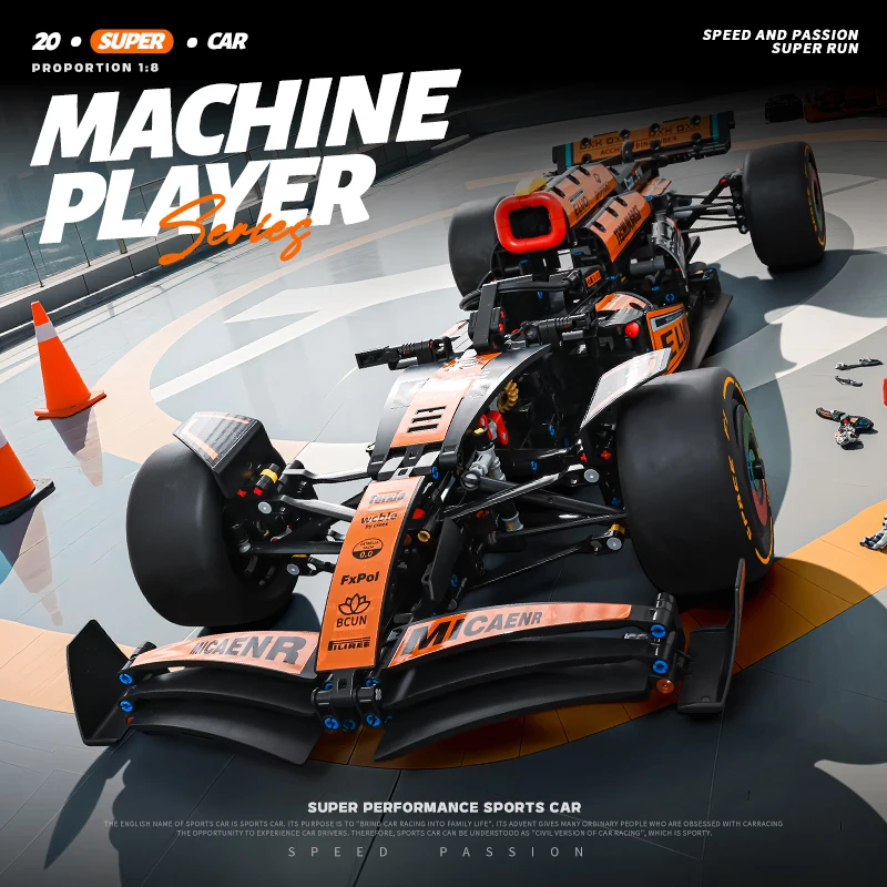 

Science and Technology Group racing car model Boys Assembling building blocks Difficult toy gifts