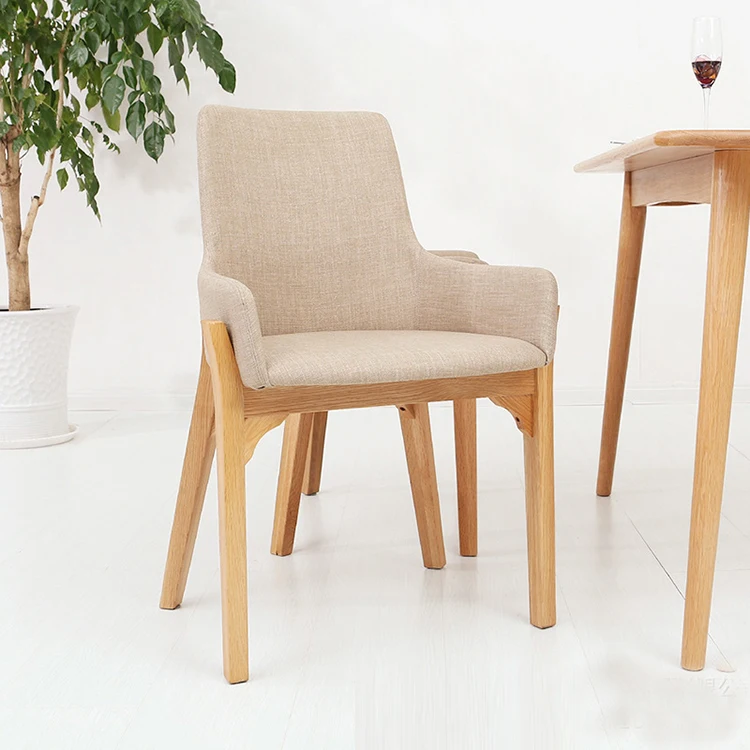 Nordic Japanese Modern Solid Wood Chair Household Contracted Leisure  Backrest Chair Computer Office Chair