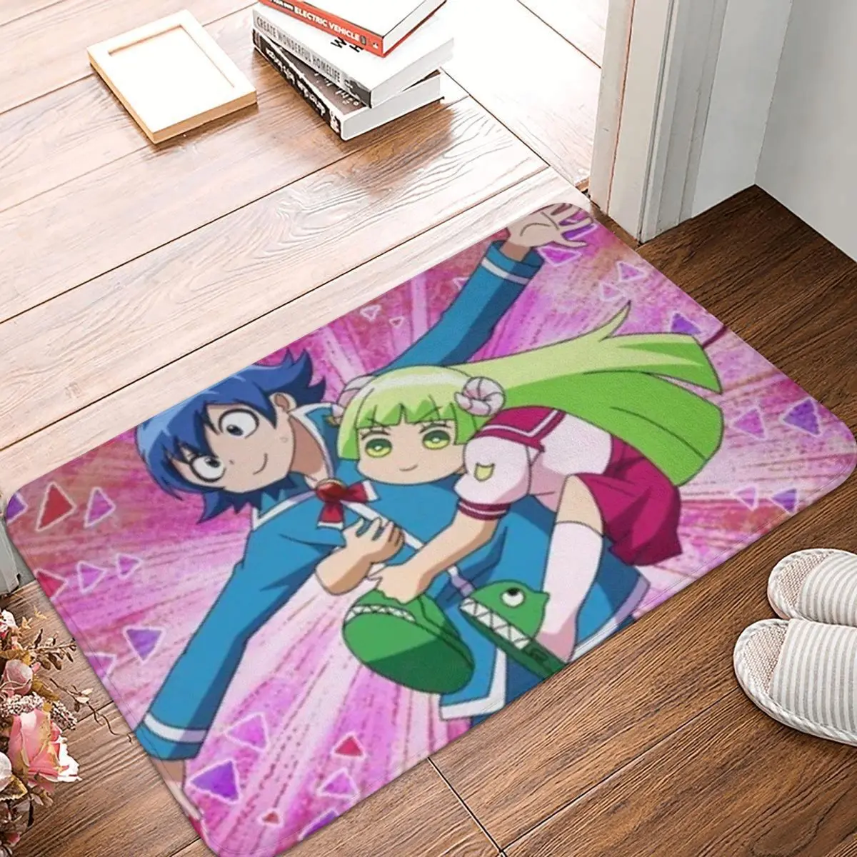 Mairimashita Iruma Kun Non-slip Doormat Kitchen Mat Balcony Carpet Entrance Door Rug Indoor Decor