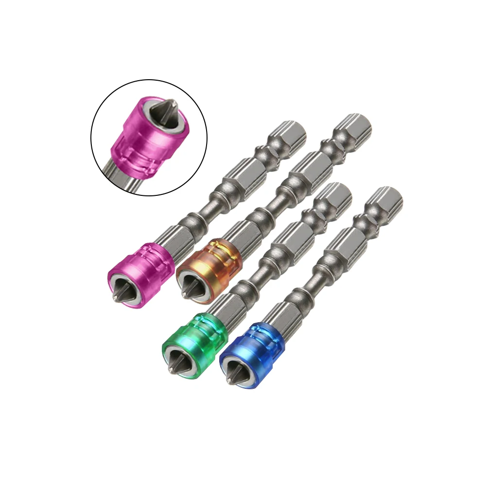 5pcs Single Head Magnetic Screwdriver Bit Anti-Slip Electric Screw Driver Set For Power Tools Extractor Accessories High Quality