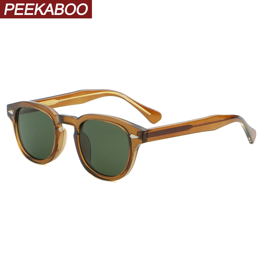 

Peekaboo CP acetate fashion sunglasses retro women korean style ladies sun glasses for men uv400 brown grey unisex 2024 gift