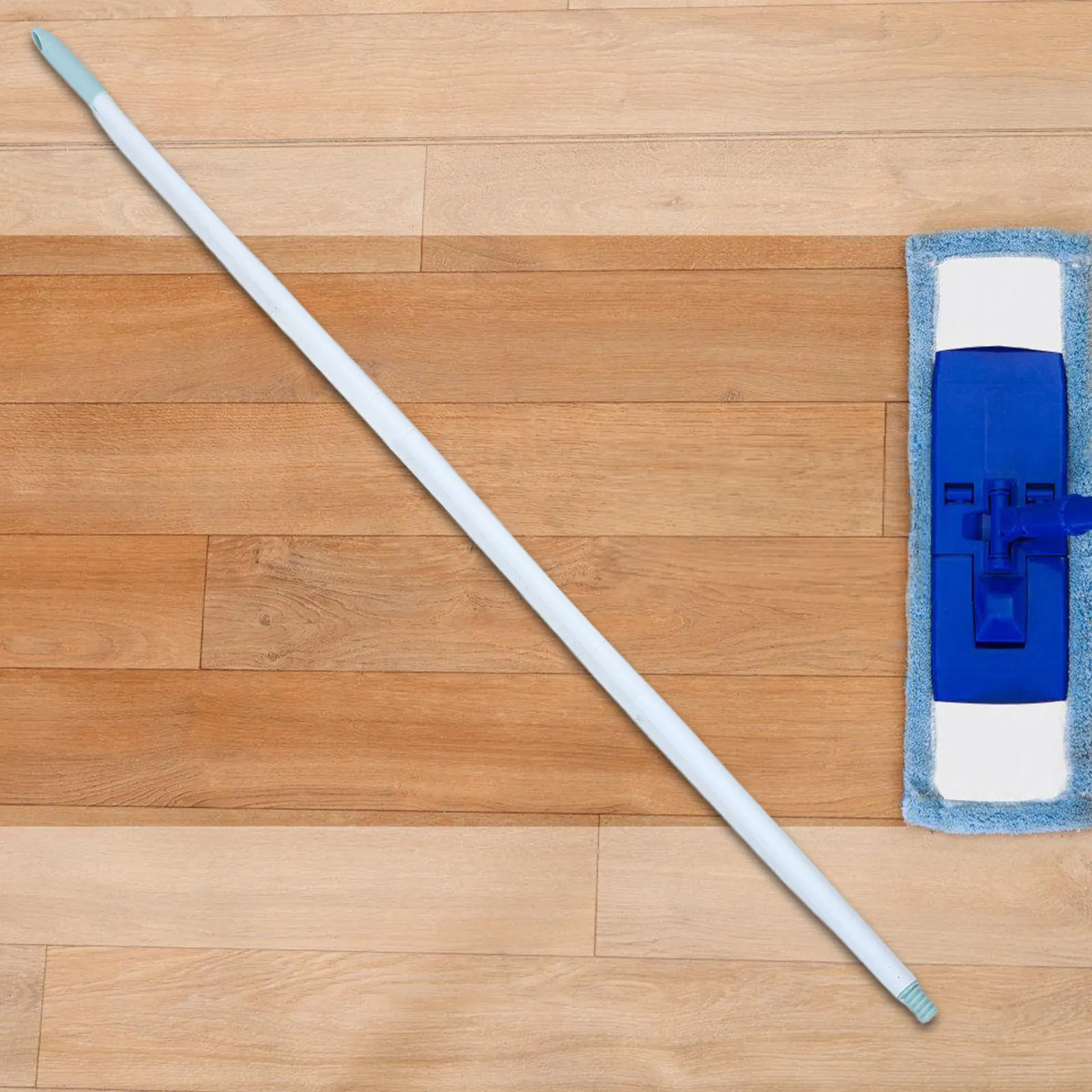 4-Section Iron Mop Handle Extension Pole with American Thread for Floor Cleaning Broom Duster Mop Rod Adapter Metal Cleaning
