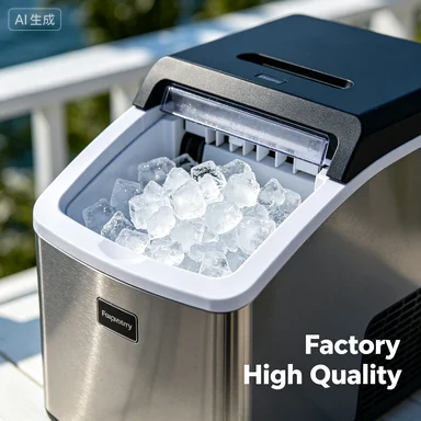 New Design Countertop 80KG/24h Pebble Dispenser  Ice Machine Automatic Fast Chewable  Ice Cube Maker for Home