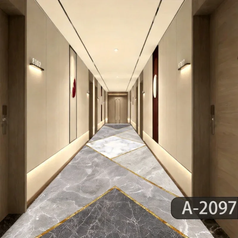 Retro European Long Corridor Carpet Runner Home Hotel Hallway Decor Strip Rug Washable Villa Stairway Floor Mats Home Decoration