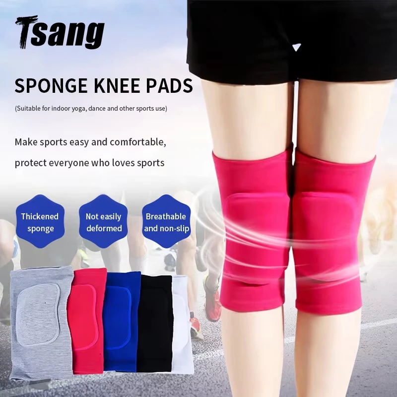 

2pcs/Set Sports Knee Pads Dance Rehearsal Roller Skating Yoga For Man Woman Child Thick Sponge Pad Fot Knee Pain Anti-Collision