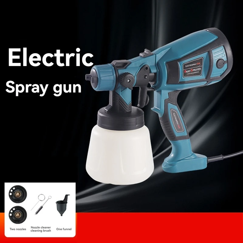 ABRW Portable Electric Paint Sprayer 1400ML 850W - High Pressure Tool for Furniture, Steel Coating, Airbrush, Household Use, US