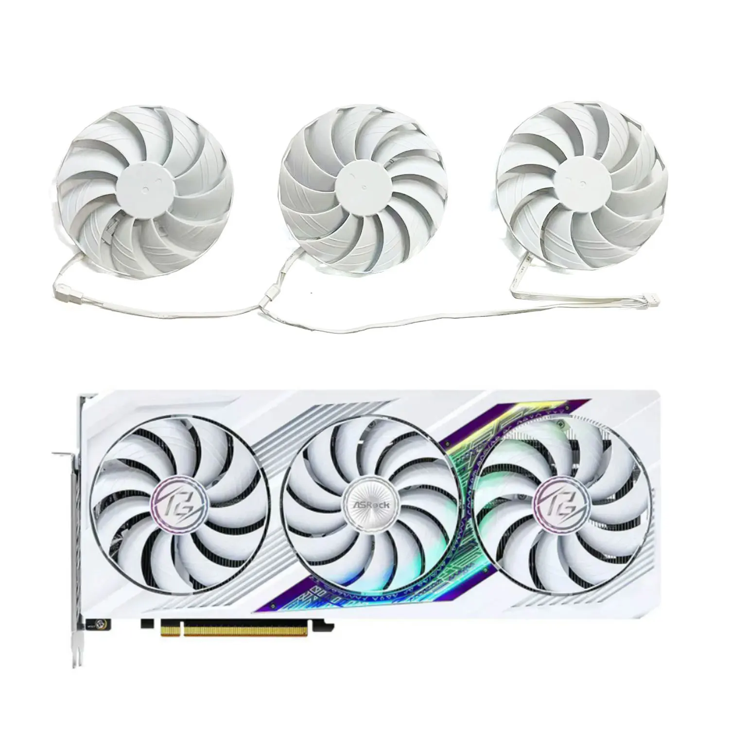 New Cooling Fan CF1010H12S RX 7900XT GPU Fan for Asrock Radeon RX 7900 XT Phantom Gaming White 20GB OC Graphics Card Cooling