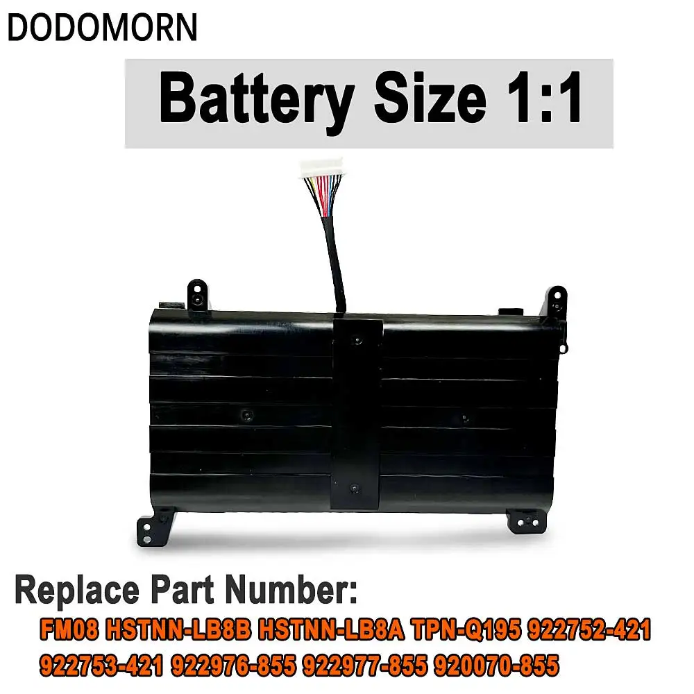 DODOMORN New FM08 Battery For HP OMEN 17-an013TX 17-an014TX TPN-Q195 HSTNN-LB8B TPN-Q195 8922753-421 Fast delivery