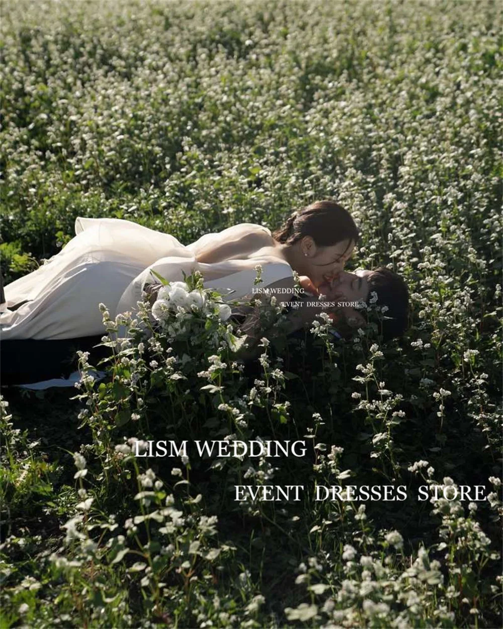 LISM Vintage corée robes De mariée pour femme col rond sans manches longueur De plancher robes De mariée robes De Novia personnalisé Photoshoot