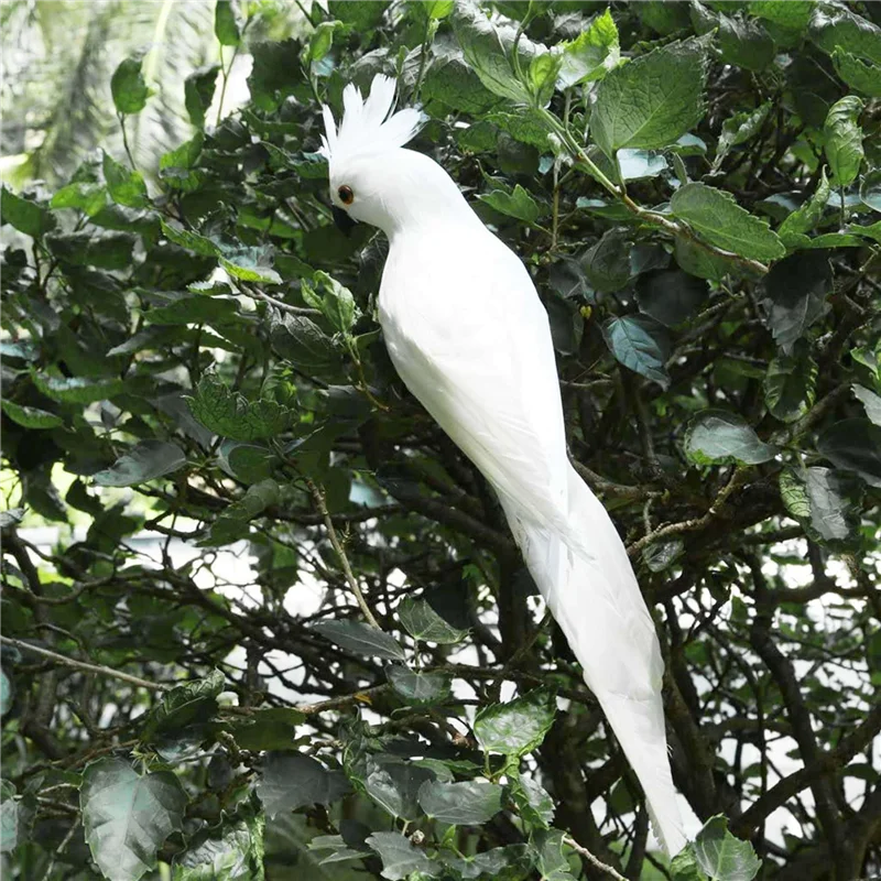 ABBN-3Psc 35cm espuma pena arara gramado decoração falso animal pássaro jardim adereços decoração simulação papagaio manual