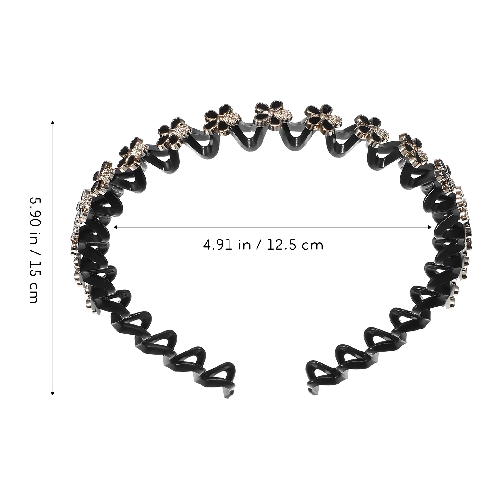 

8pcs Pearl Face Wash Braided Headb s Plastic Hair Accessories Women Teens Green Black Stylish Wavy Comfortable