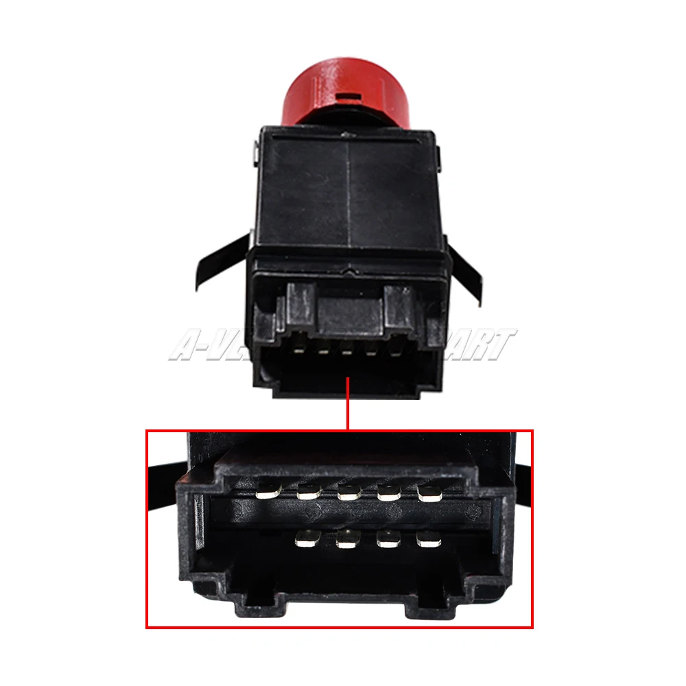 Bouton d'interrupteur de signalisation d'avertissement de danger 8N0941509B, pour Audi TT MK1 8N, accessoires de voiture, 1 pièce, nouveau 34 Bouton d'interrupteur de signalisation d'avertissement de danger 8N0941509B, pour Audi TT MK1 8N, accessoires de voiture, 1 pièce, nouveau 34