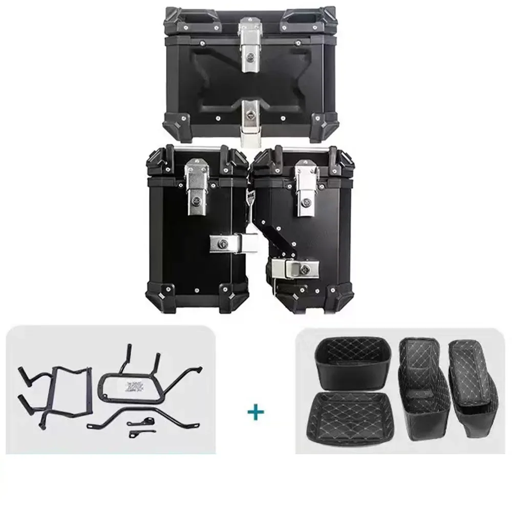 

Aluminum Alloy Luggage Rack Side Storage Box for CF MOTO 450MT MT450 450MT Tool Box Luggage Carrier Compatible with MT-03 MT03