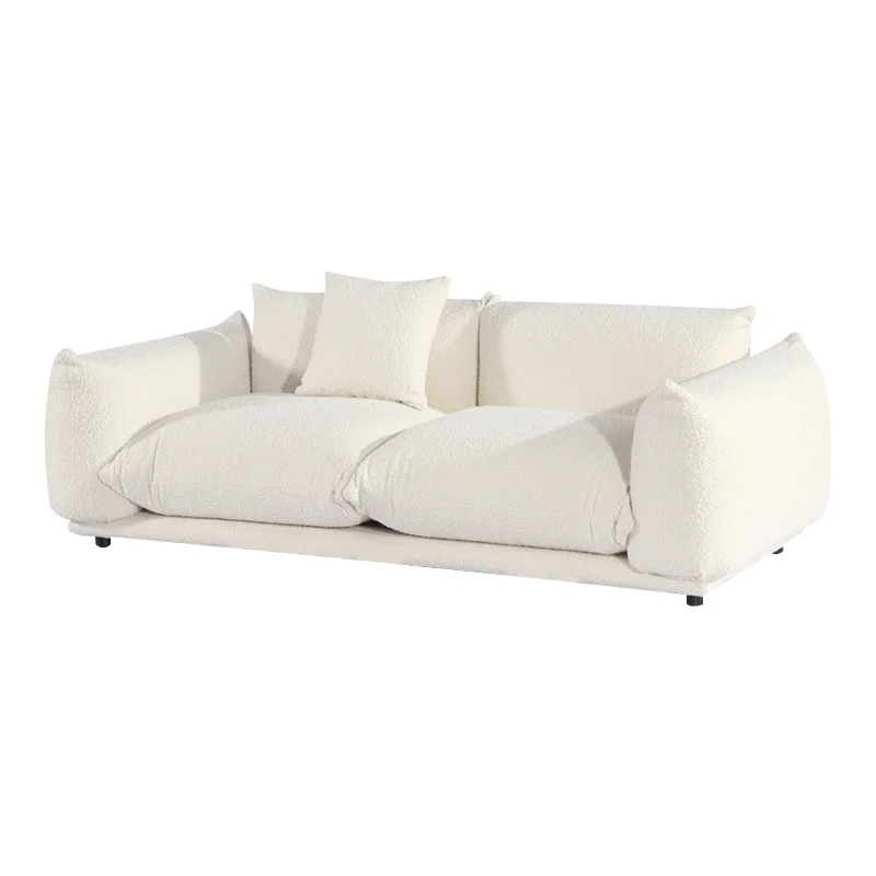 

Bread sofa designer furniture cream wind small apartment living room B & B apartment fabric Internet celebrity sofa