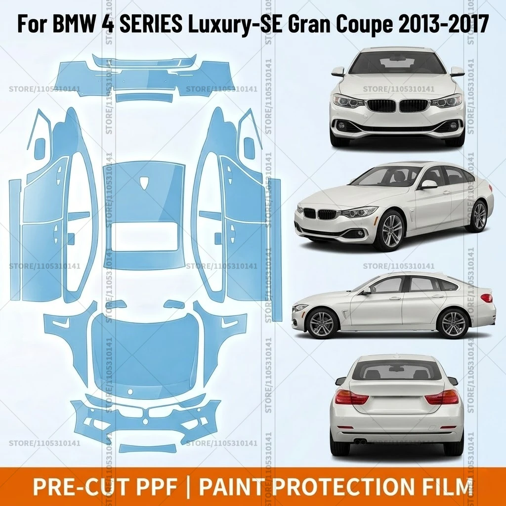 

Paint Protection Film PPF Transparent Bumper Protector Automotive Clear Car Film For BMW 4 SERIES Luxury-SE Gran Coupe 2013-2017