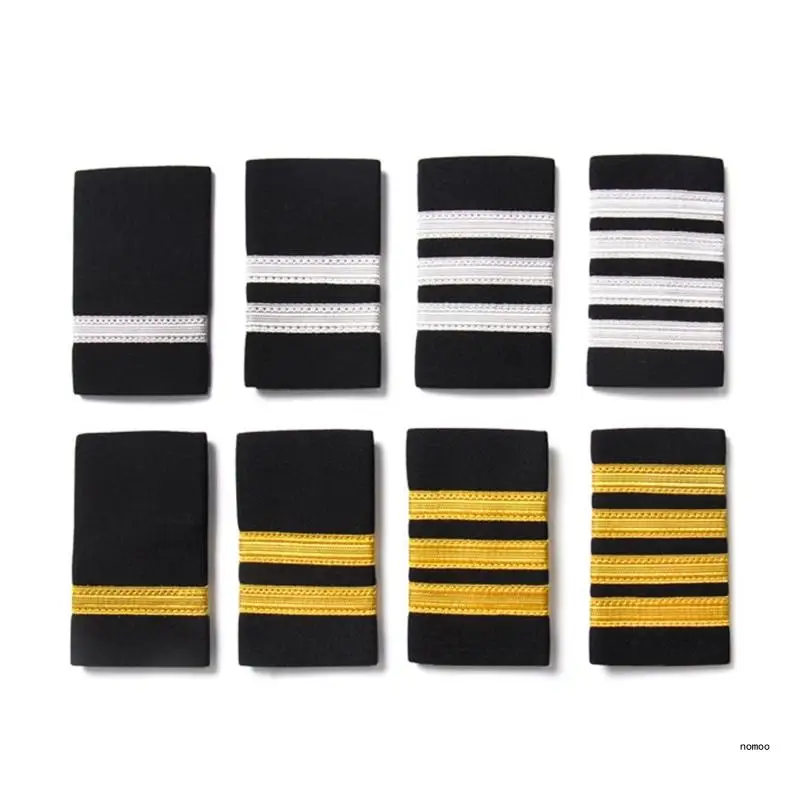 1pair Traditional Professional Epaulets Officer Shoulder Badge Shoulder Board