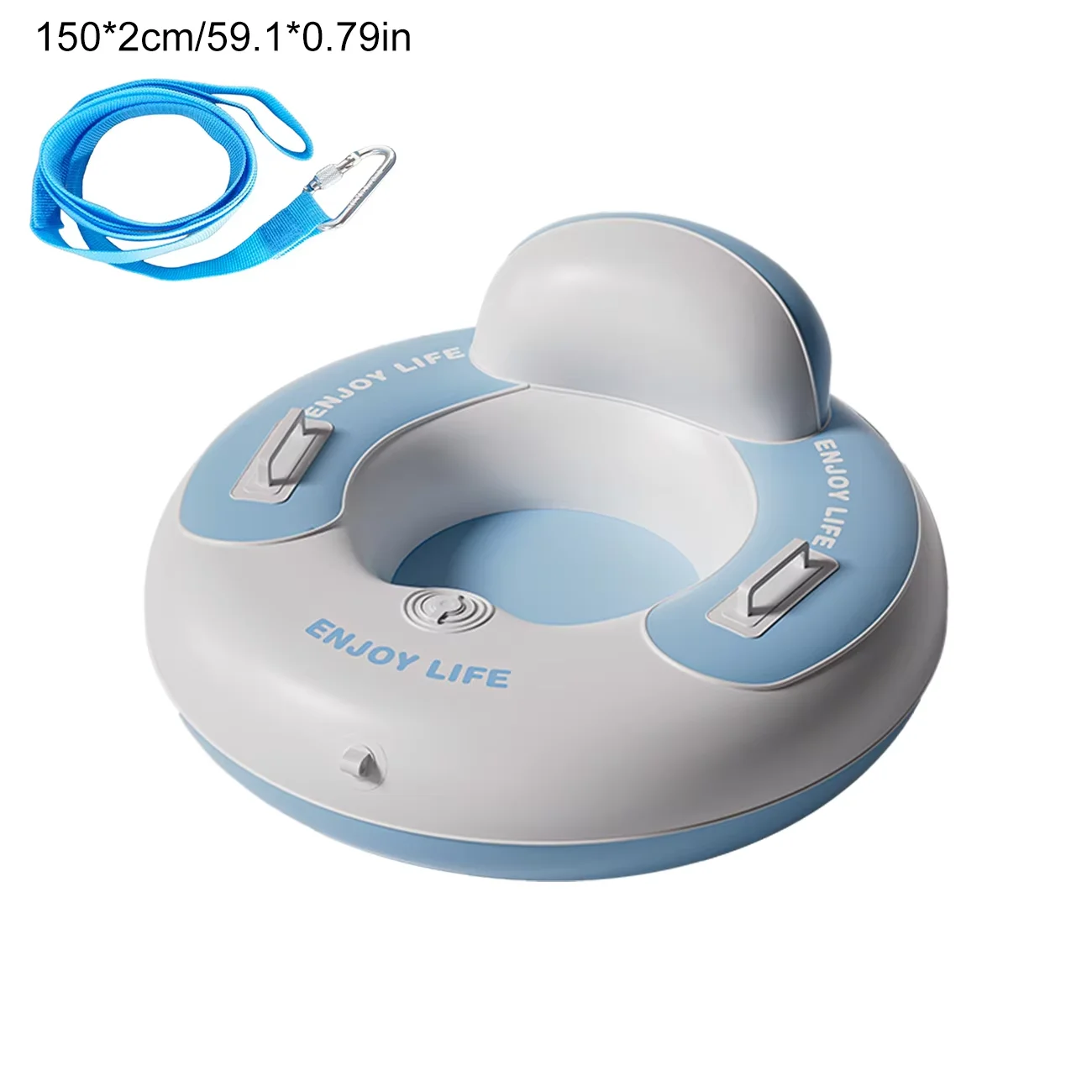 1PC Inflatable Snow Tube Sled - Thickened Ski Tube with Handle, Perfect for Family Entertainment & Winter Outdoor Snow Toy Gift