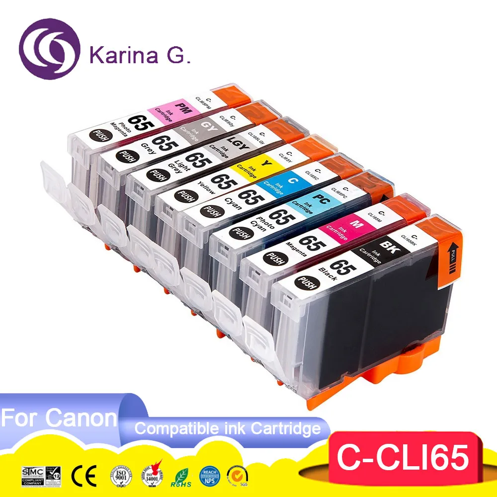 CLI65 CLI-65 CLI 65 Premium Color Compatible Inkjet Ink Cartridge For Canon Pixma PRO-200 PRO200 PRO 200 Printer