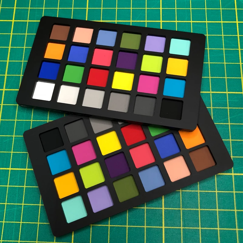 Charttu 24 ColorChecker 클래식 미니 테스트 차트 체커, 팔레트 보드, 우수한 디지털 색상 보정, 맞춤형, 64x108mm