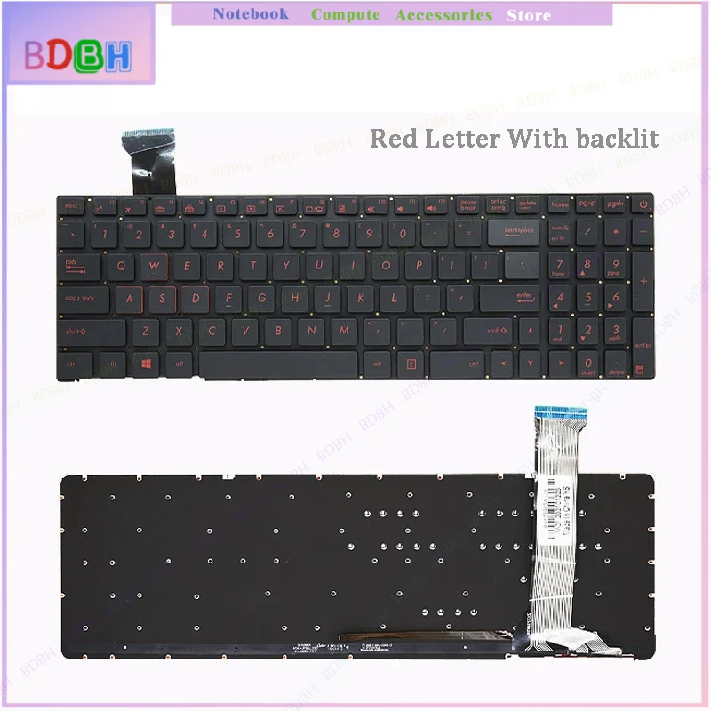 New Original Laptop Keyboard For ASUS GL552 N552V N551Q/JK/JB ZX50J ZX50V FX-PLUS PRO G551JX/VW G551V With Backlit