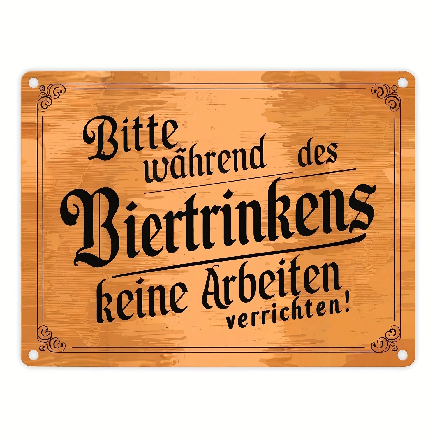 2D Flat, Vintage German Beer Sign - 
