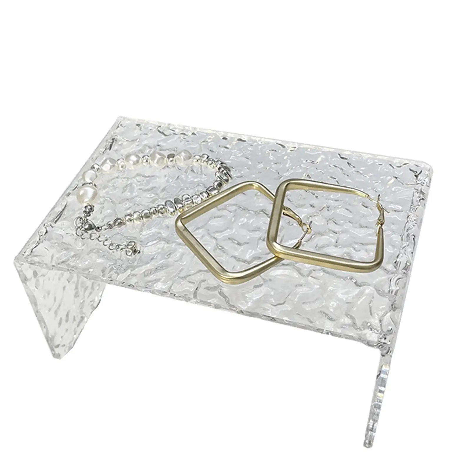 Acrylic Display Riser Acrylic Display Shelf Table Retail Showcase Organization Display Stand Decor for Doll Jewelry Perfume