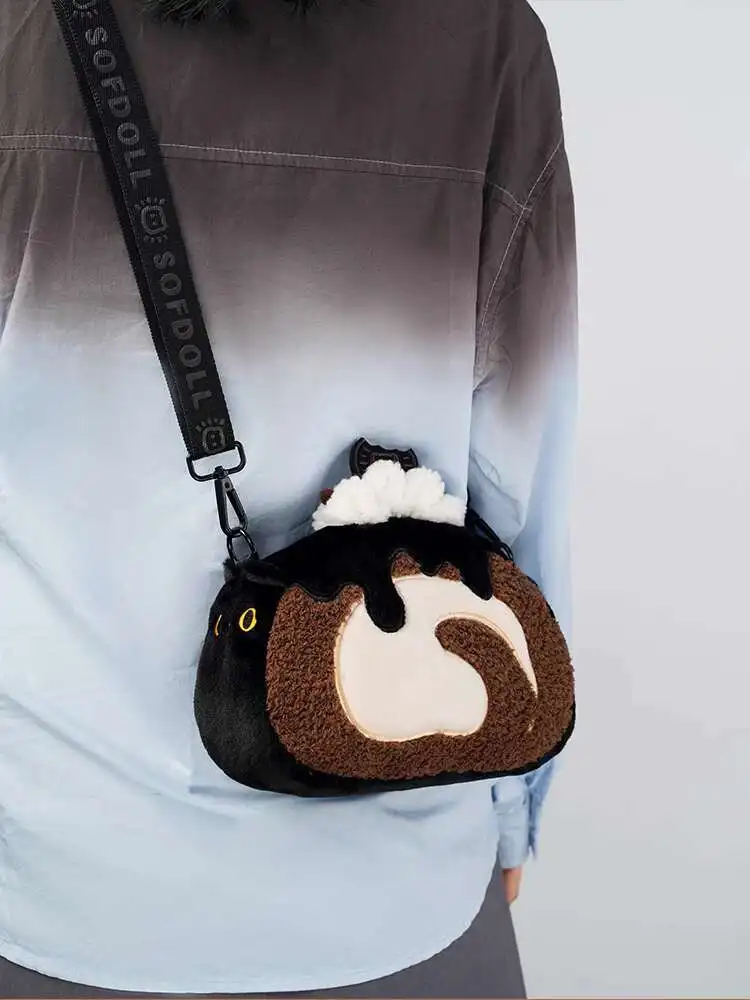 Kawaii Tote กระเป๋าสาวน่ารัก PANDA กระเป๋า Original Swiss ROLL Lolita Plush กระเป๋ากระเป๋าถือกระเป๋าสะพายกระเป๋าตุ๊กตา 520 ผู้หญิงของขวัญวันเกิด