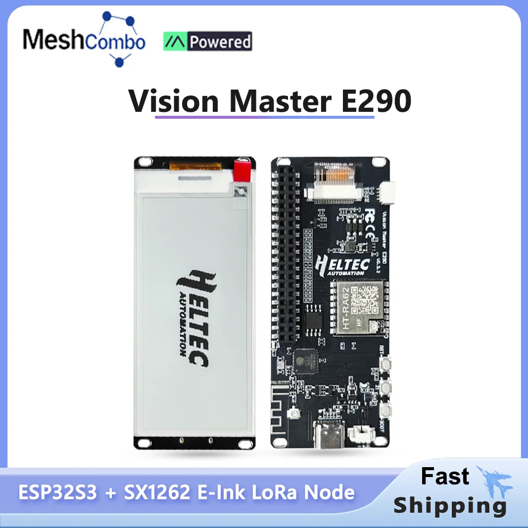 

Heltec Meshtastic ESP32 LoRa 2.90 inch E-ink Displaywith Arduino Smart Price Tag E-Paper Monitor Devboard Bluebooth WiFi
