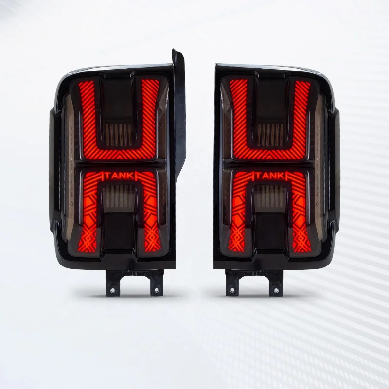 

Pair of Car Tail Light Assembly for Tank 300 LED Brake Signal Light Tuning Parts Car Rear Lamp System