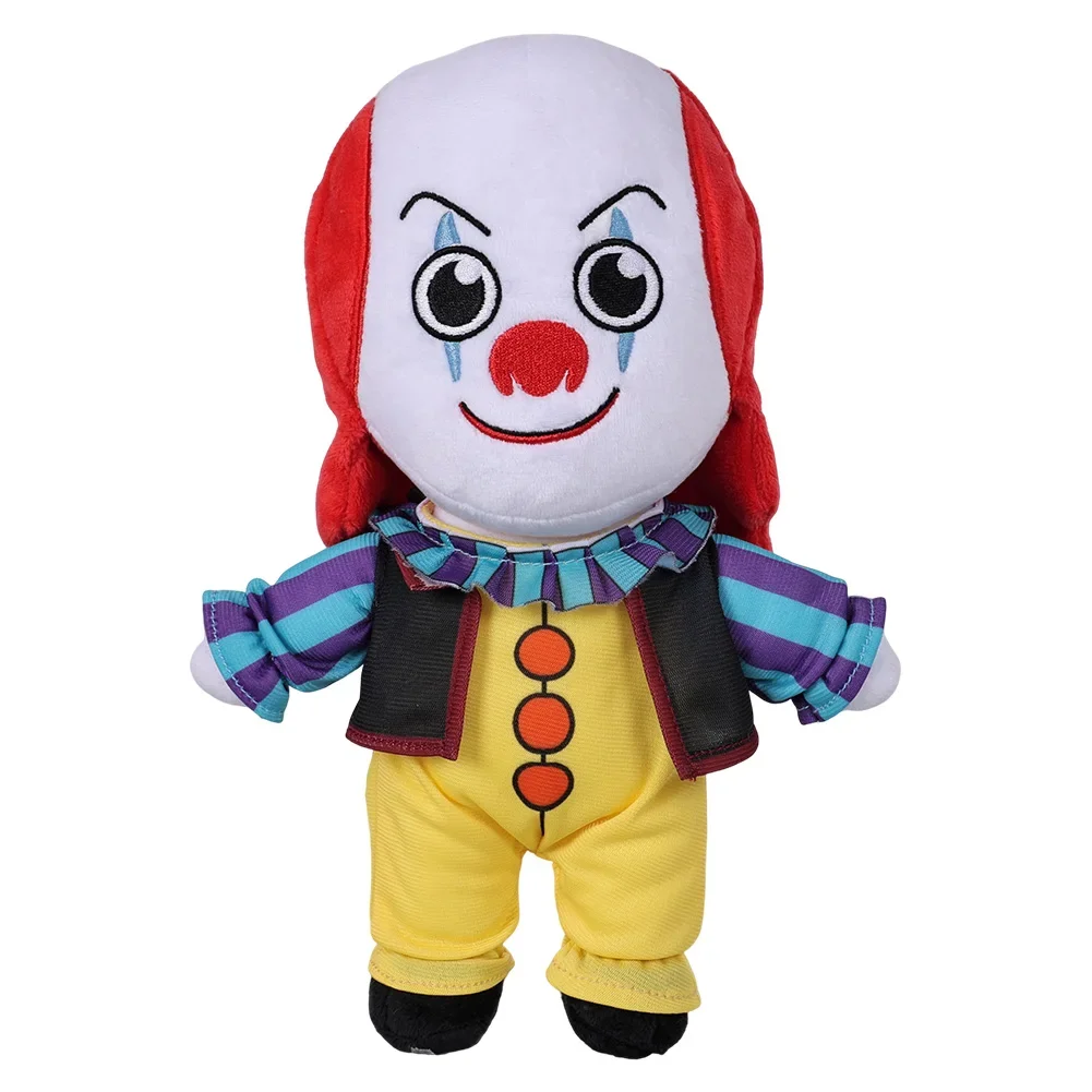 25cm Horror Clown Plush Plushies 1990 Movie It Cosplay Fantasy Figurine Props Mascot Xmas Birthday Gifts Party Decor