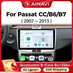 Ainavi Car Multimedia Player For Volkswagen VW Passat B6 B7 CC 2007 2010 2013 2015 wireless Carplay Android Auto 4G Wifi 2din
