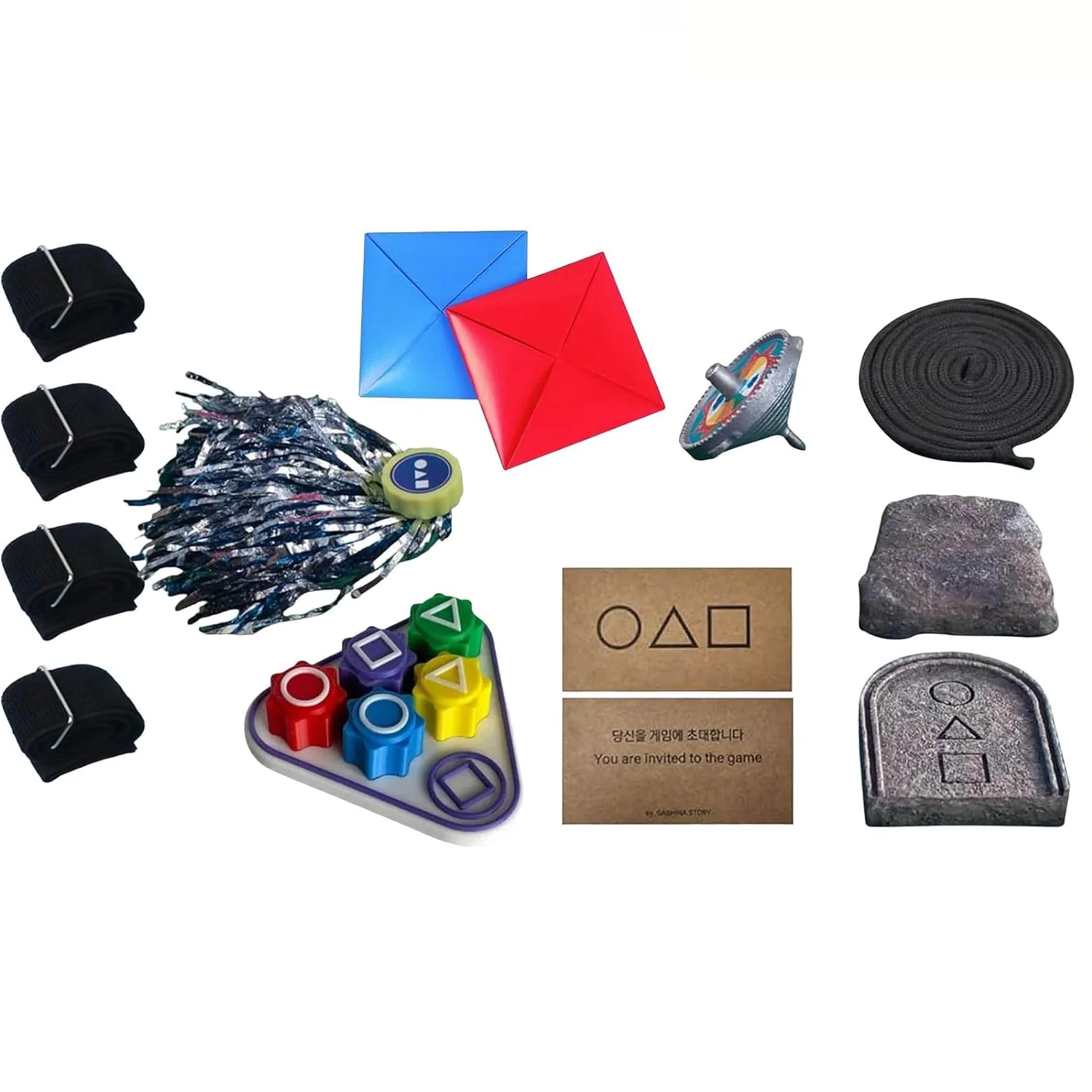 لعبة اللعب الكورية التقليدية Gonggi Jack Stone Pebbles Set التنسيق بين اليد والعين لعبة تخفيف التوتر مجموعة ألعاب Gong Gi
