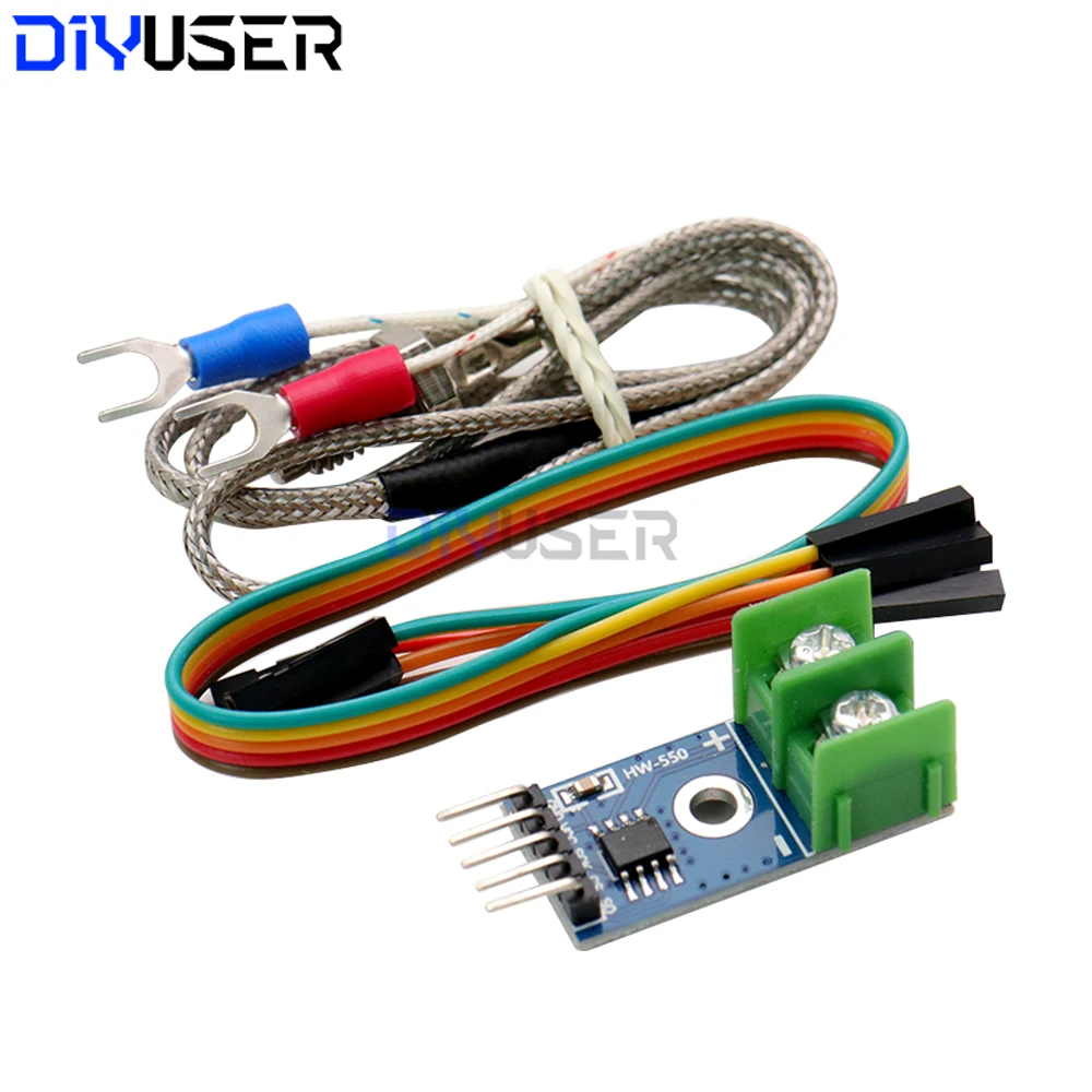 MAX6675 Thermocouple Module K-Type, 0.25°C Resolution High Temperature Sensor with SPI Interface for Industrial Control