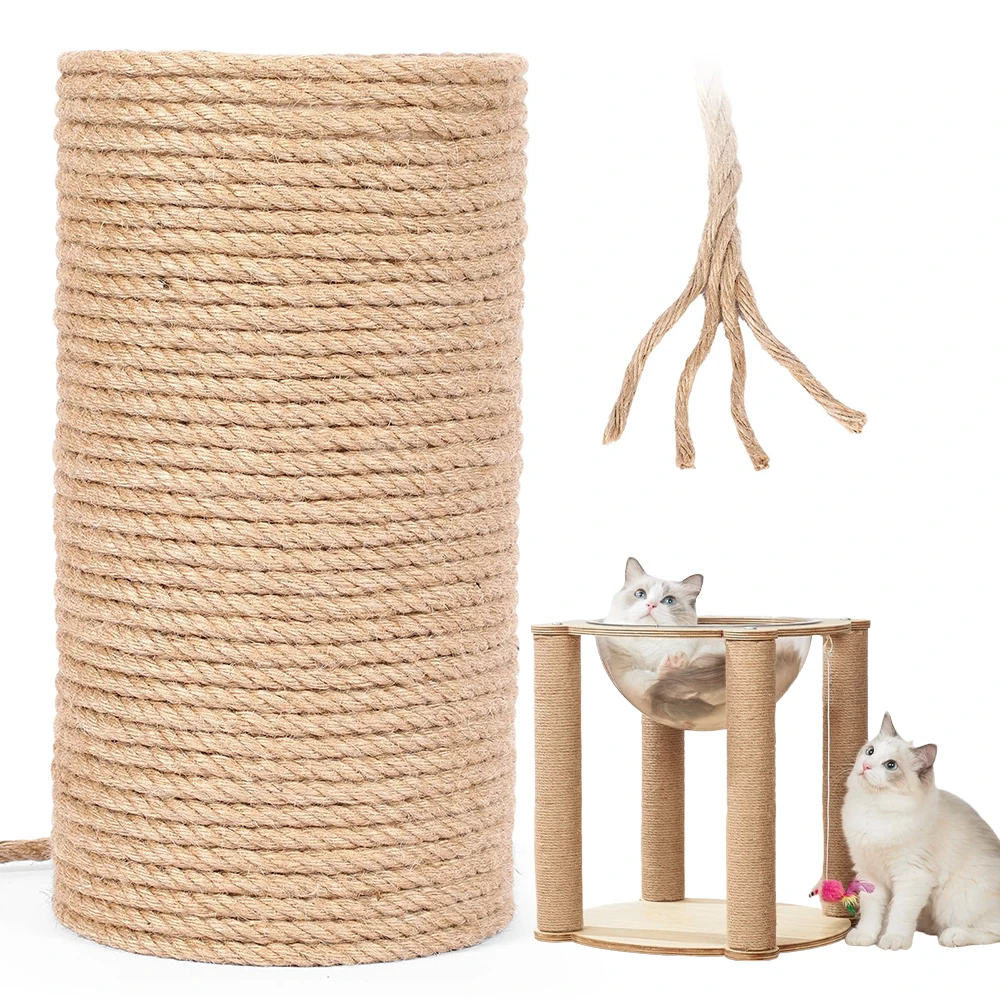 

25m 5mm Jute TwineHeavy Duty Jute RopeNatural Hemp Rope for DIY Arts CraftsGardeningBundlingHome DecoratingCat Scratching Post