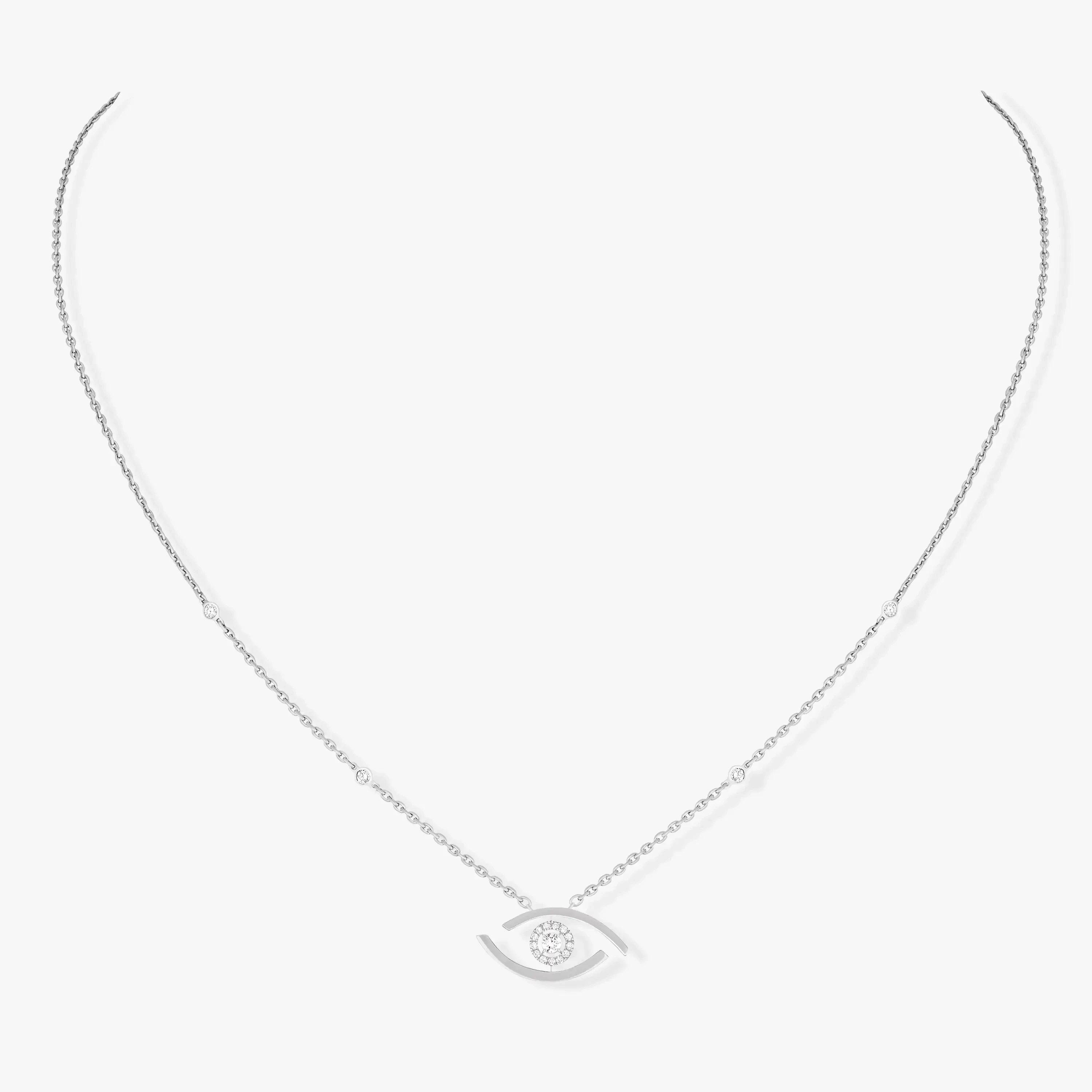 Novelty, niche, unique pure silver s925 Essik brand design LUCKY EYE series Devil's Eye face women's necklace